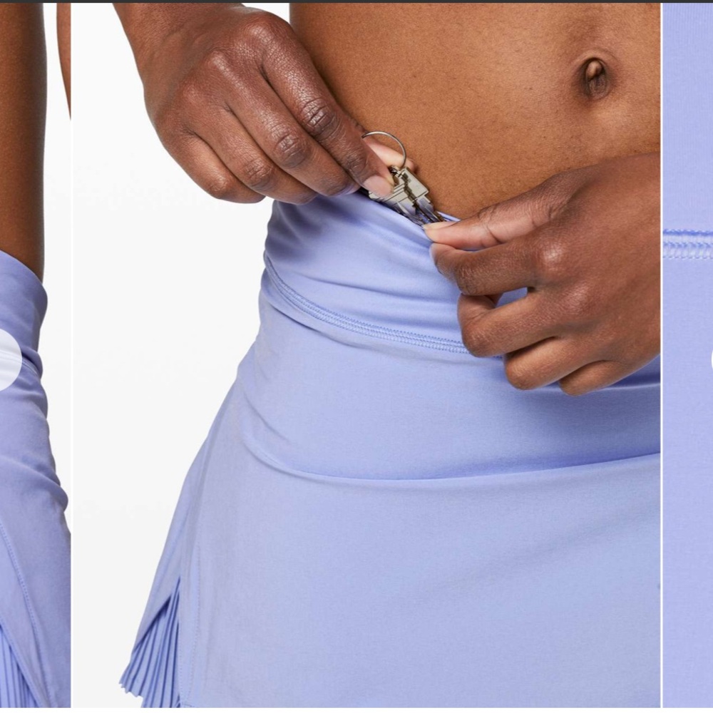 Lululemon Play Off The Pleats Mid Rise Skirt Hydrangea Blue 10 View 5